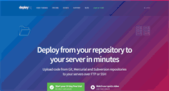 Desktop Screenshot of deployhq.com